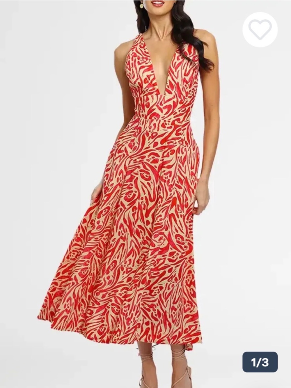Nicholas Haisley Dress Print Red Size